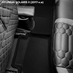 3D коврики EVA с бортами Hyundai Solaris II (2017-н.в.)