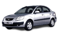 2D коврики EVA в салон и багажник на Kia Rio II седан (2005-2011)
