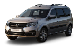 2D коврики EVA в салон и багажник на Lada Largus I (FL) рестайлинг, 7 мест (2021-н.в.)