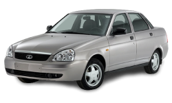 3D коврики EVA с бортами в салон  на Lada Priora рестайлинг (2013-2018)